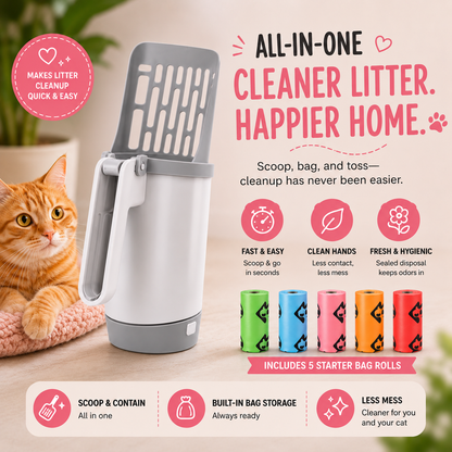 PurrScoop™ | The Mess-Free Cat Litter Scoop