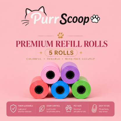 PurrScoop Premium Bag Rolls